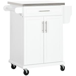 Isla de cocina 83.5x45.7x90.5 cm blanco