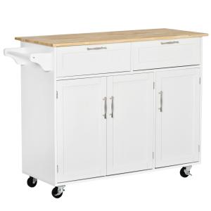 Isla de cocina blanco 121 x 46 x 91 cm