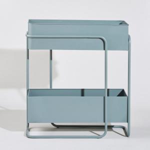 Jardinera de acero azul