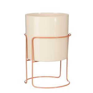 Jardinera de metal beige alt. 33