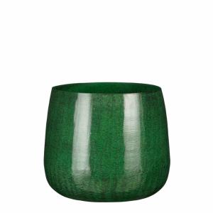 Jardinera de metal verde d23