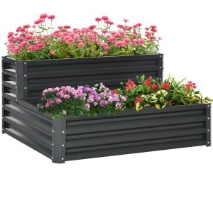 Jardinera gris 120 x 101 x 58 cm
