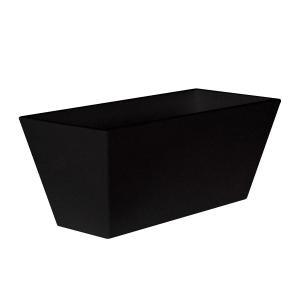 Jardinera rectangular polietileno muy resistente negro 60x2…
