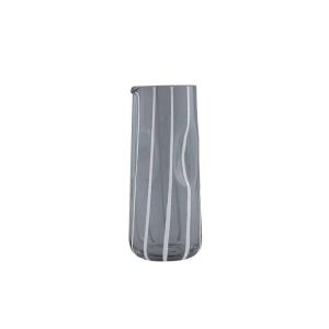 Jarra de agua de vidrio gris Ø10xH23cm