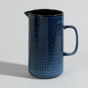 Jarra de cerámica azul