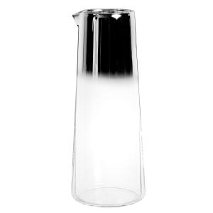 Jarra de cristal transparente y plateado 1,8 l