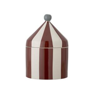 Jarra de gres rojo con tapa