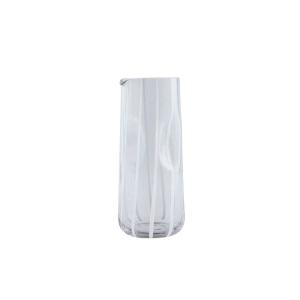 Jarra de vidrio blanco Ø10xH23cm