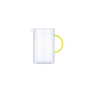 Jarra de vidrio con asa amarilla 1.5l