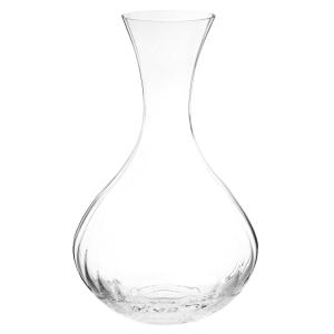 Jarra en vidrio estriado transparente, capacidad 1.5L