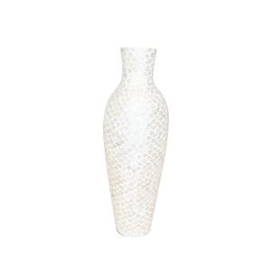 Jarrón blanco nacarado h70cm
