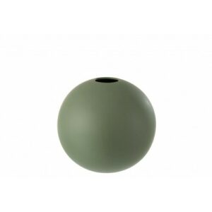 Jarrón bola cerámica verde alt. 23