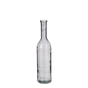 Jarrón de botellas vidrio reciclado gris oscuro alt.75