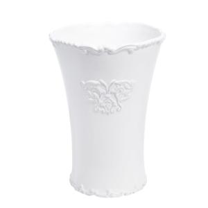 Jarrón de cerámica blanca Al. 23 cm ARISTIDE