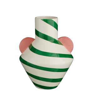 Jarrón de cerámica verde alt.28