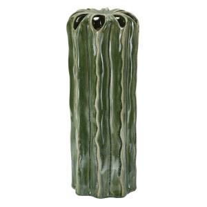 Jarrón de cerámica verde cm ø 12x31,5