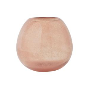 Jarrón de cristal rojo Ø25xH21,5cm