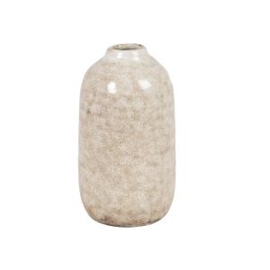 Jarrón de gres beige Alt12 cm