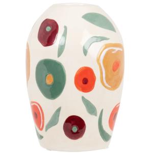 Jarrón de porcelana multicolor Alt. 18 cm