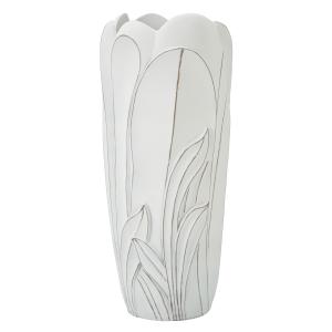 Jarrón de resina blanco cm ø 30,5x69.
