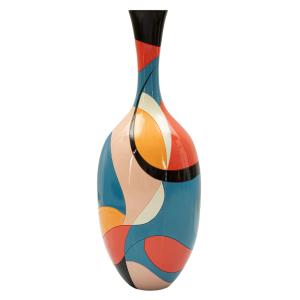 Jarrón de resina multicolor ø 25x66 cm