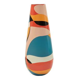 Jarrón de resina multicolor ø 37x92 cm