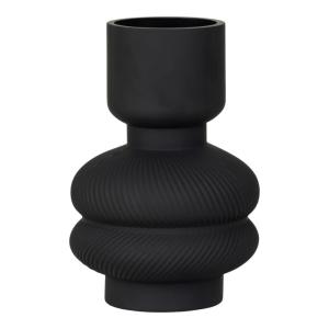 Jarrón de vidrio h22cm - negro