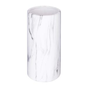 Jarrón decorativo de dolomita blanca h 20 cm