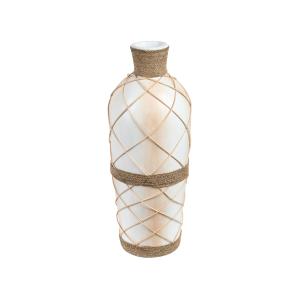 Jarrón decorativo de terracota beige h62