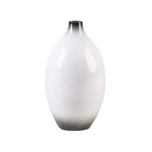 Jarrón decorativo de terracota blanco h36