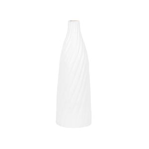 Jarrón decorativo de terracota blanco h45