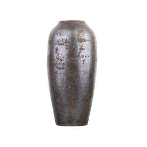 Jarrón decorativo de terracota gris h48