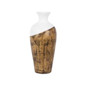 Jarrón decorativo de terracota madera clara h45