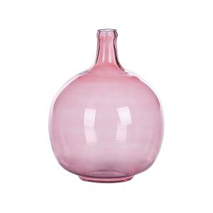 Jarrón decorativo de vidrio rosa h31