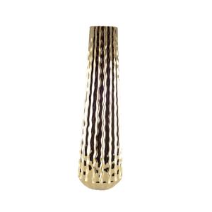 Jarrón dorado brillante 15.5x15.5x55.5cm