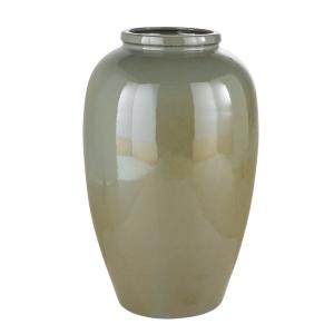 Jarrón grande de gres verde Alt 82 cm