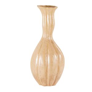 Jarrón grande de terracota beige de 68 cm