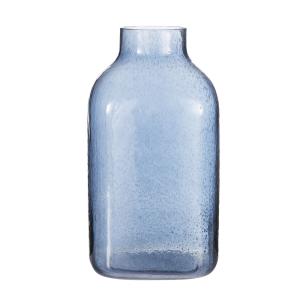 Jarrón grande de vidrio azul claro Alt40 cm