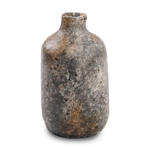 Jarrón terracota gris antiguo h24