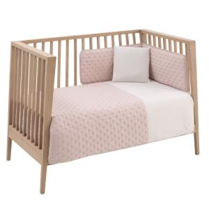 Juego 2 piezas funda nórdica cuna 60 100x140x3 cm mint