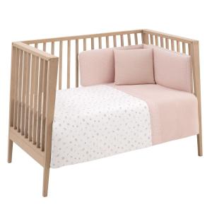 Juego 2 piezas funda nórdica cuna 70 110x170x3 cm verde