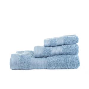 Juego 3 toallas lori 550 gr/m2 azul 100% algodón