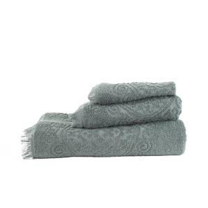 Juego 3 toallas medallón 550 gr/m2 gris oscuro 100% algodón…