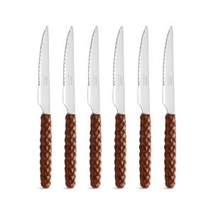 Juego 6 cuchillos para carne acero inoxidable con mango efe…
