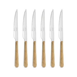 Juego 6 cuchillos para carne acero inoxidable con mango efe…