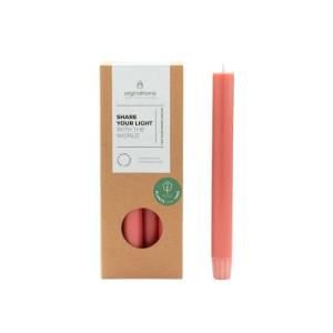 Juego de 10 velas cirios óxido 20 cm