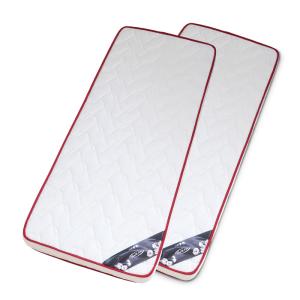 Juego de 2 colchones blanco 80x190 cm