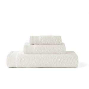 Juego de  3 toallas 500 gr/m2 (30x50 50x90 90x150 cm) blanc…