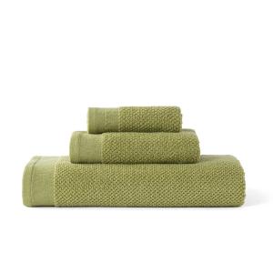 Juego de  3 toallas 500 gr/m2 (30x50 50x90 90x150 cm) verde