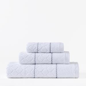 Juego de 3 toallas de algodón blanco (30x50 50x90 70x130 cm…